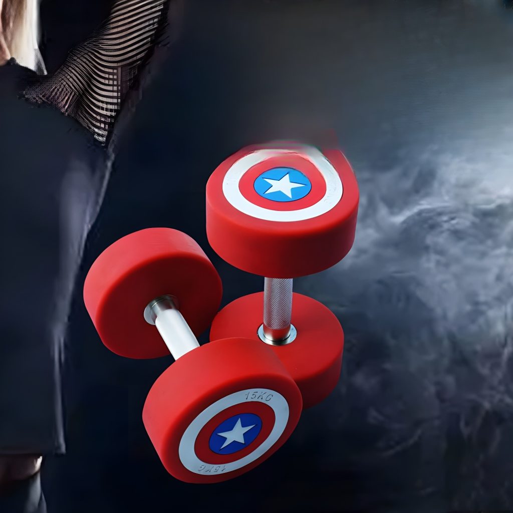 Captain America TPU Dumbbells: Where Strength Meets Iconic Design