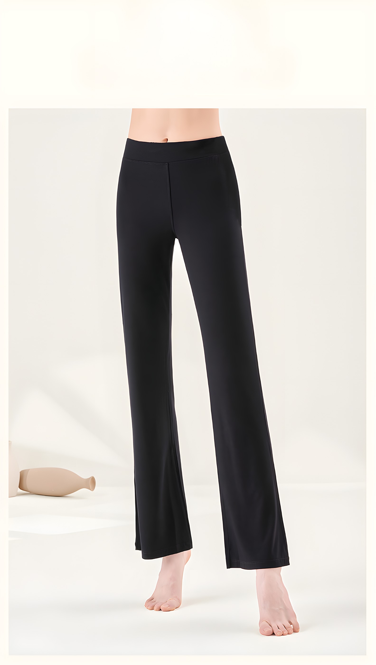 Full front view displaying the clean lines, flatlock stitching, and double-stitched hems