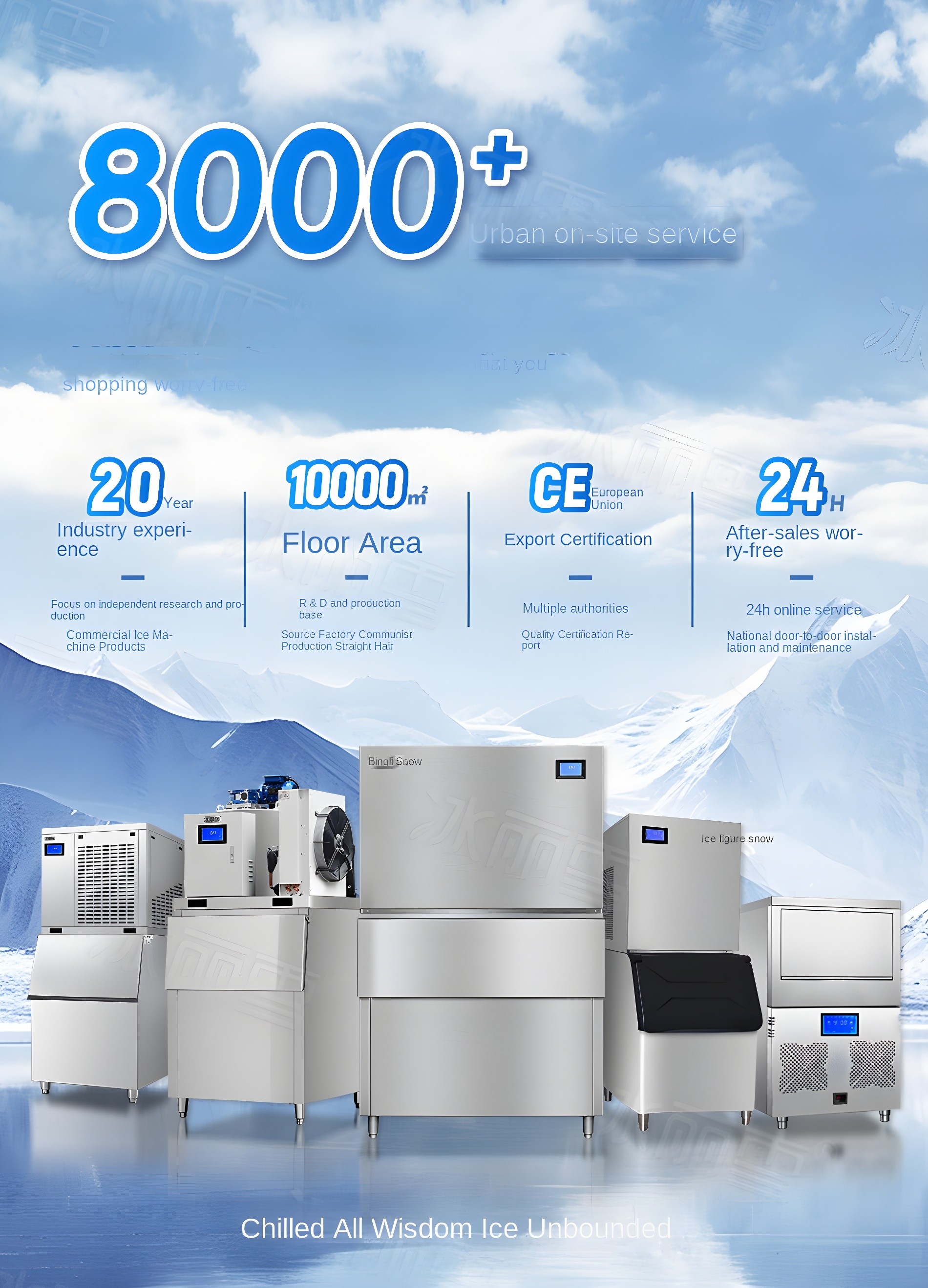 8000+ Urban on-site service