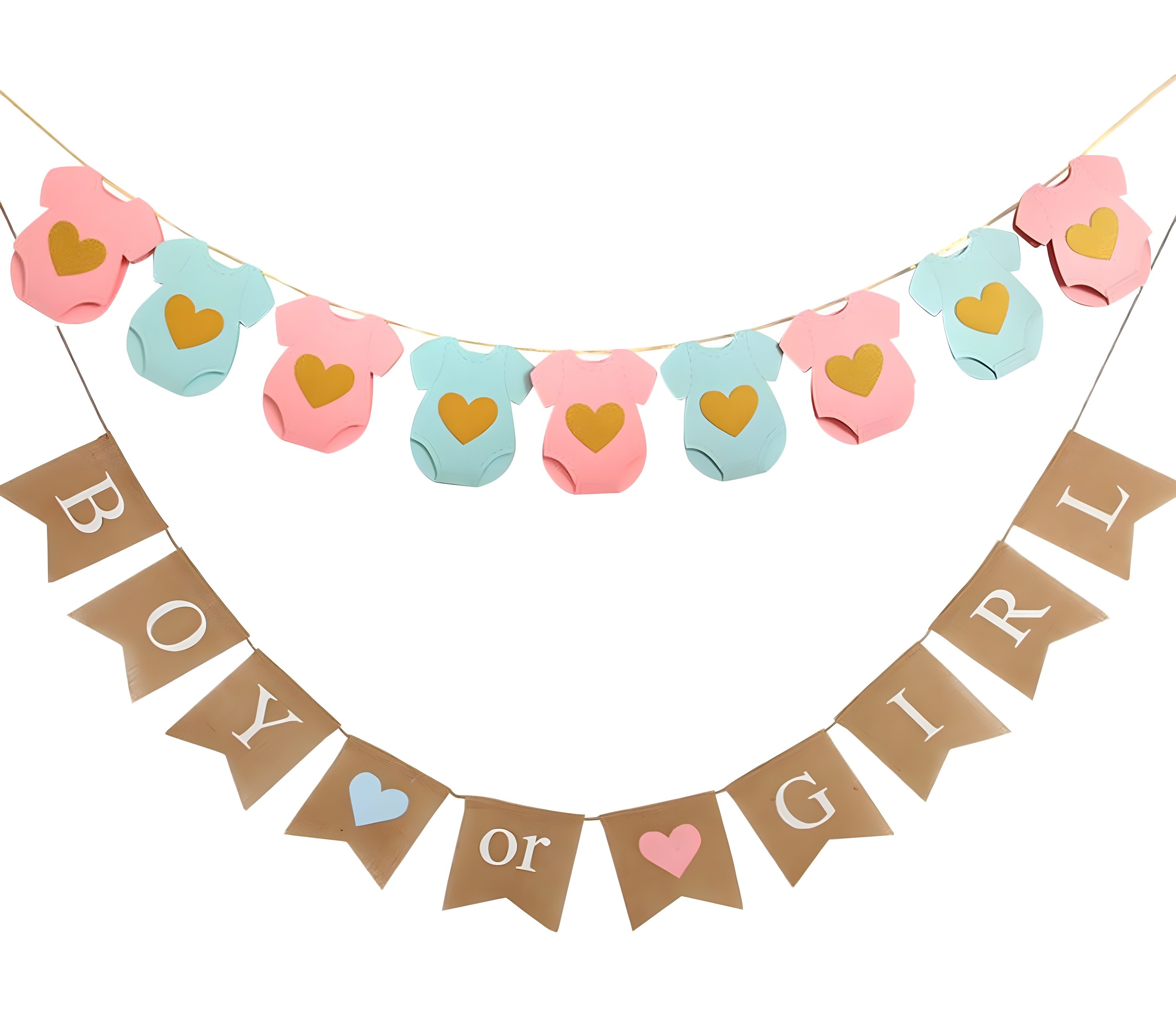 Double-Layer 'Welcome Baby' Banner