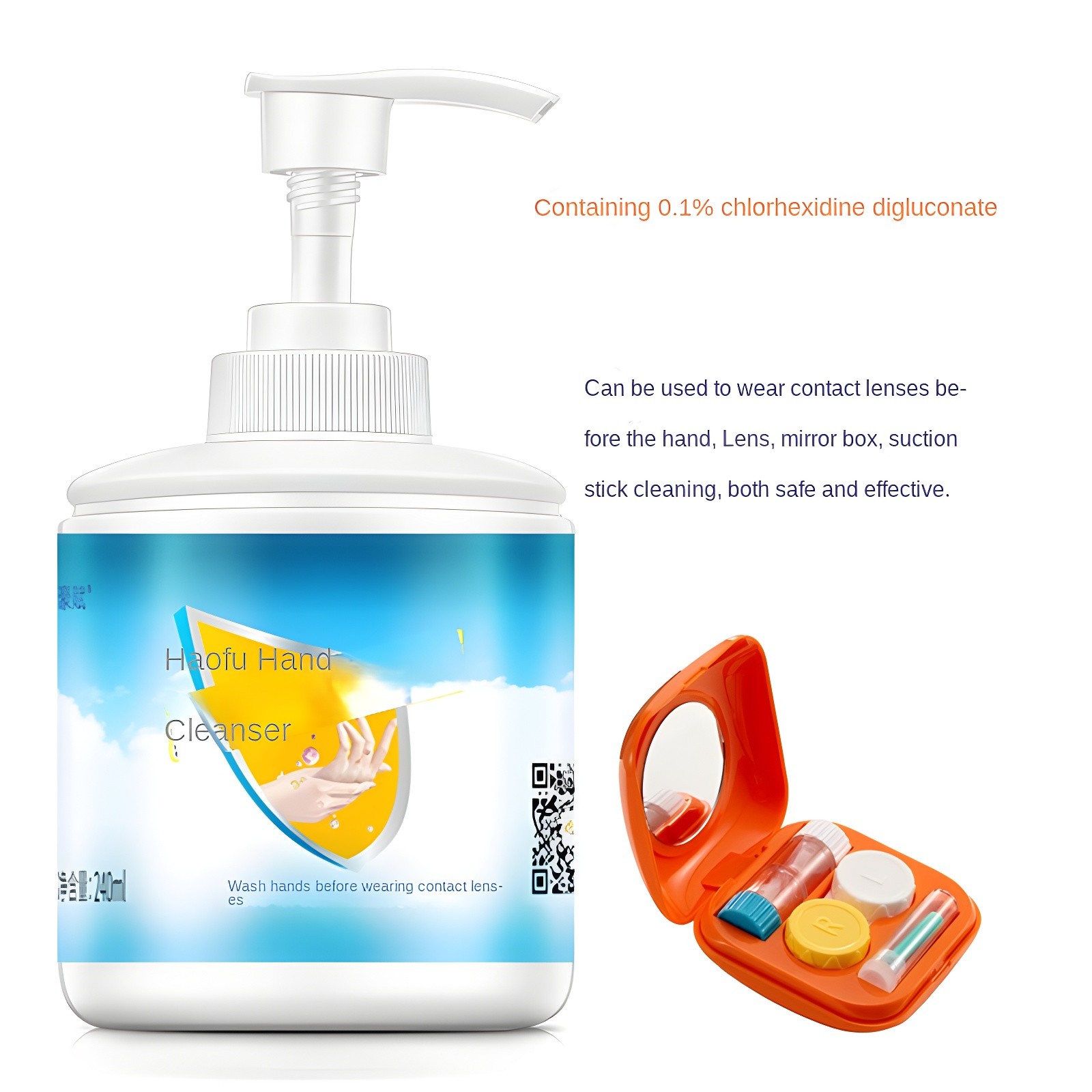 HaoFu Hand Cleanser with Contact Lens Case