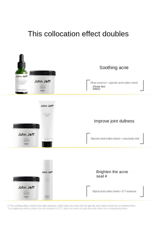 Unlock Radiant, Clear Skin with John Jeff 6% Glycolic Acid Pads: The Ultimate At-Home Chemical Exfoliation Solution