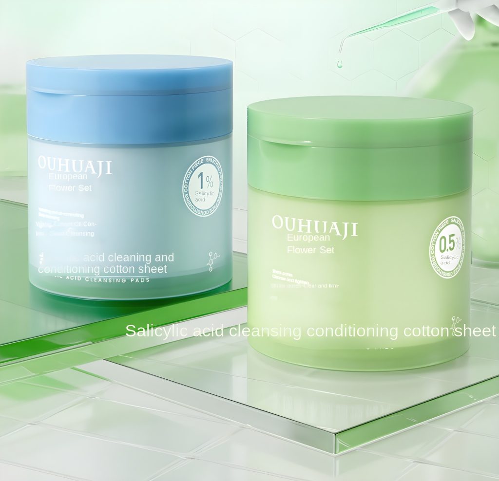 Unlock Radiant, Poreless Skin with Ouhuaji’s Dual-Concentration Salicylic Acid Toning Pads