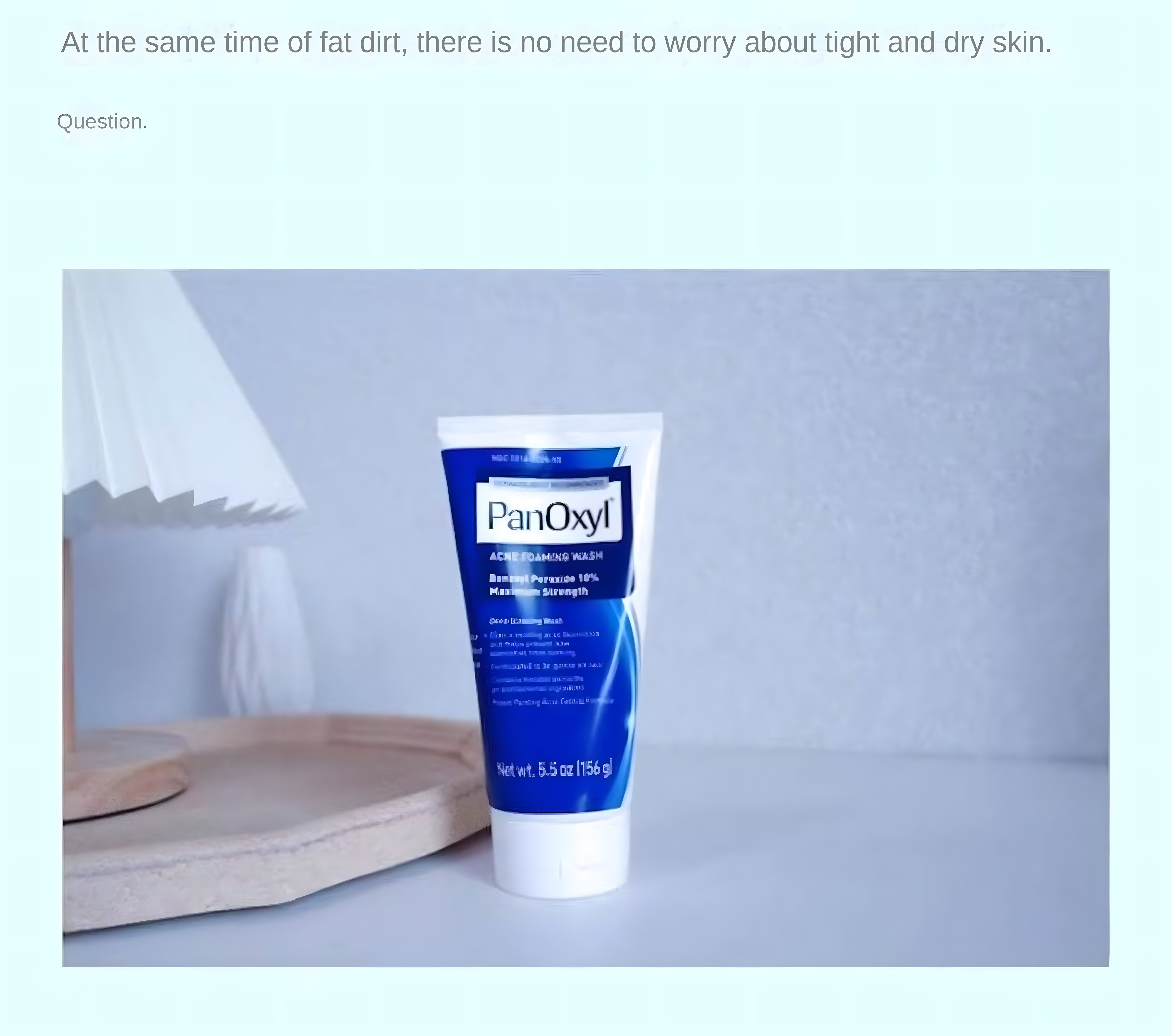 PanOxyl Acne Foaming Wash in monochrome setting