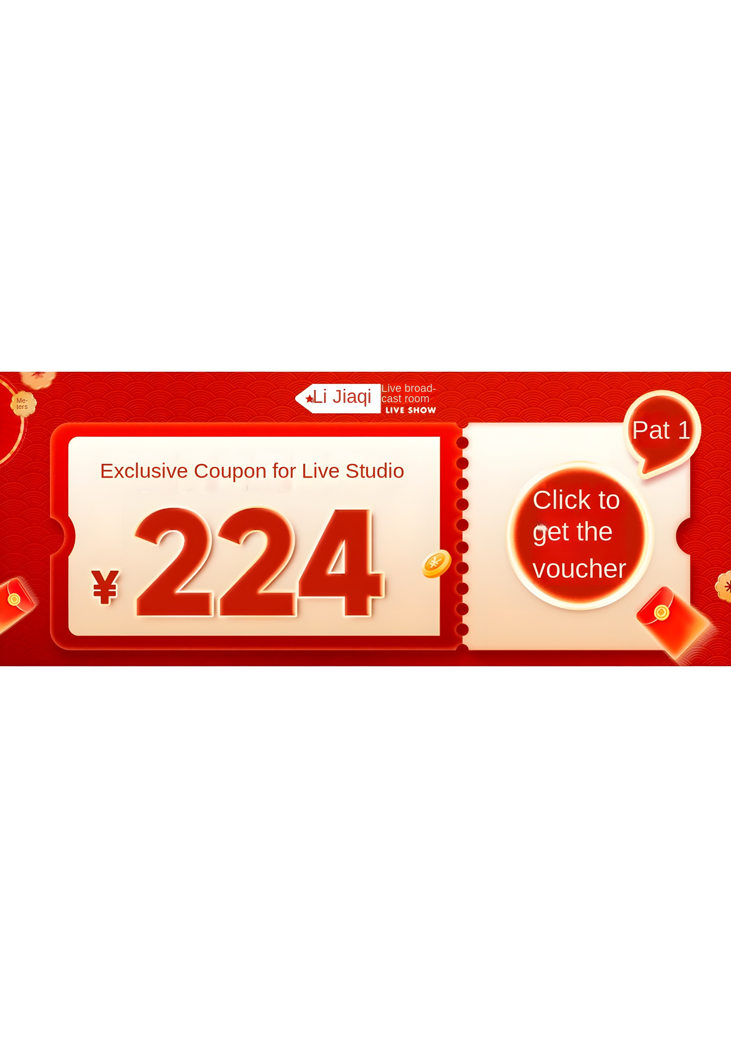 Exclusive coupon for Live Studio valued at ¥224