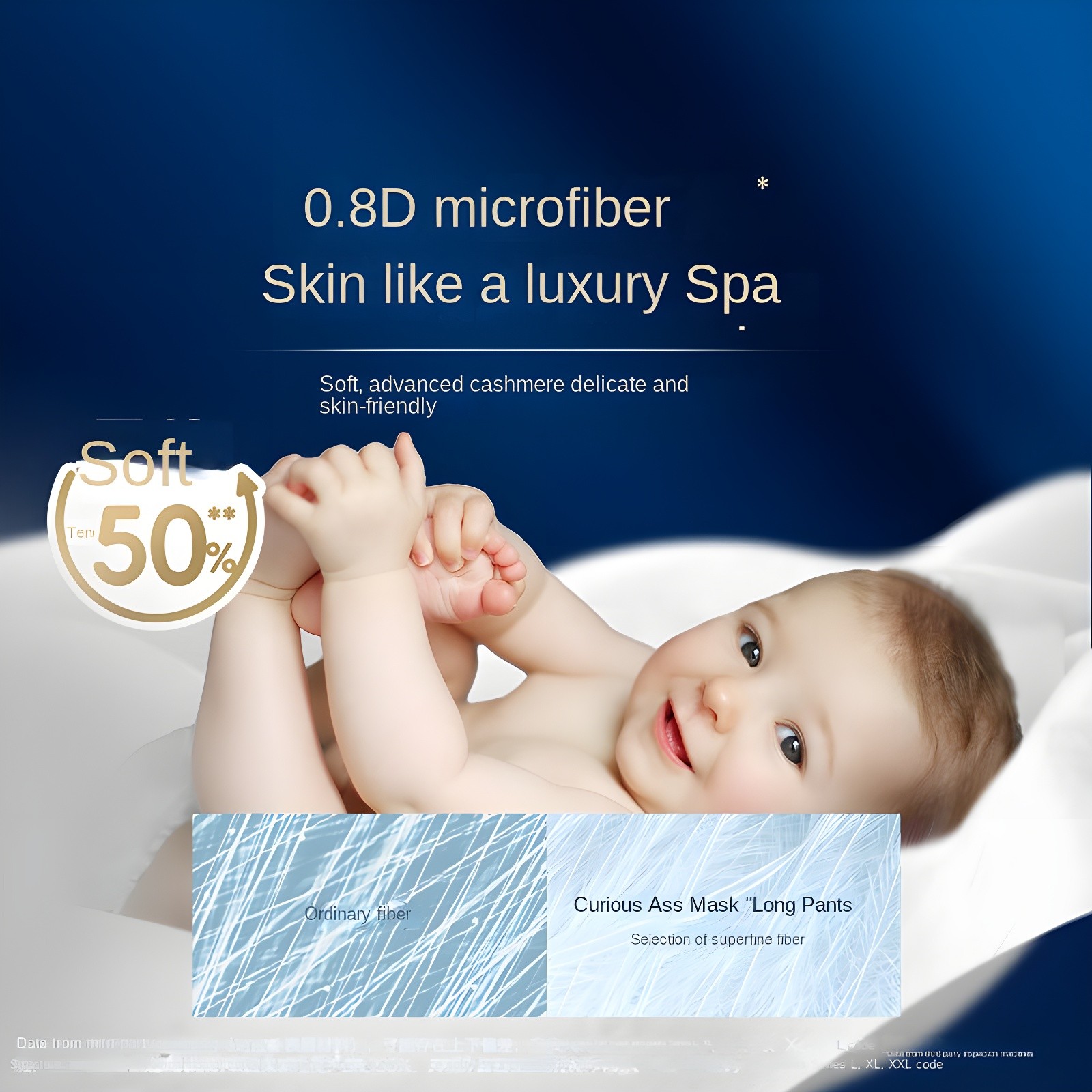 0.8D microfiber skin-like softness