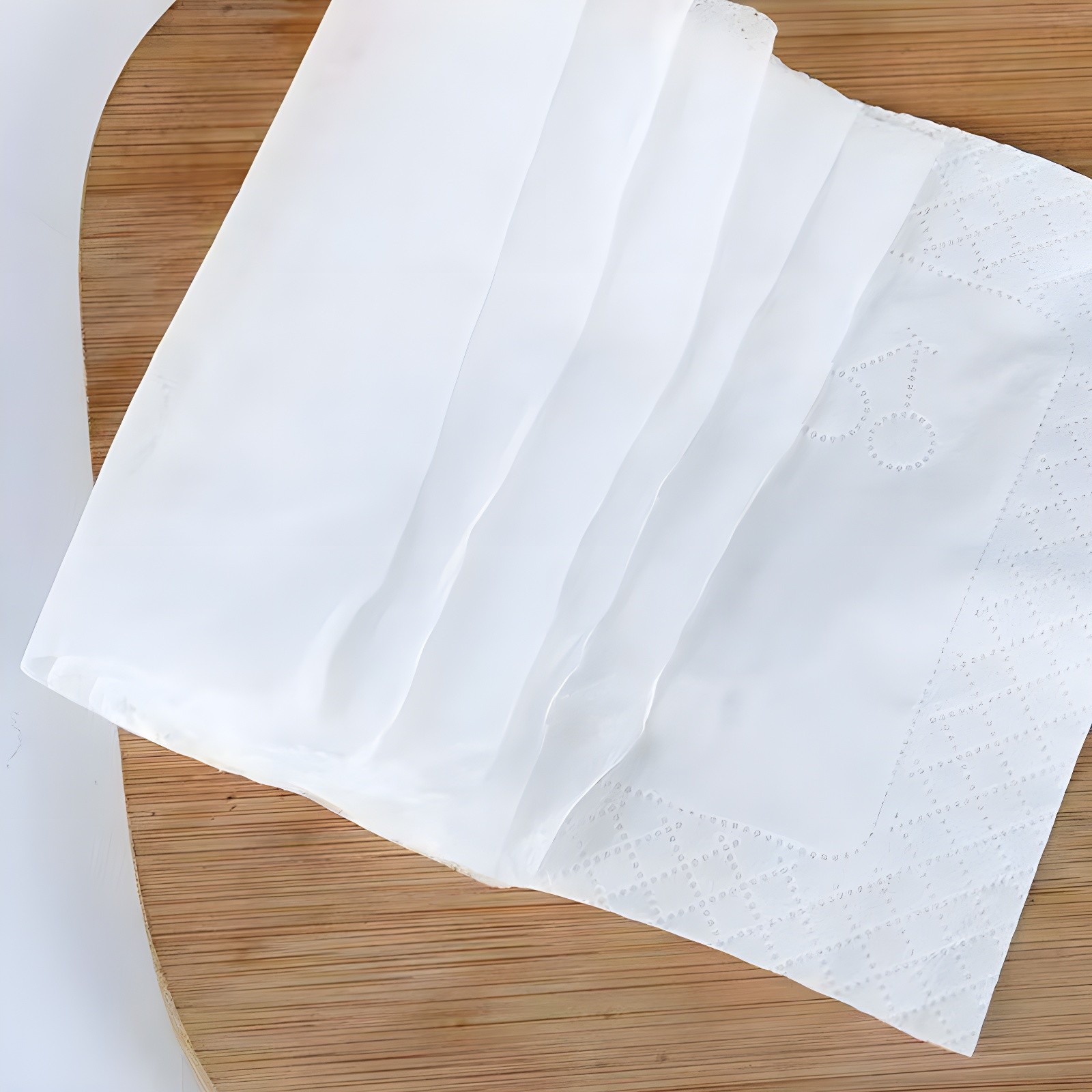 Tissue Being Used with Foam, Demonstrating Flexibility