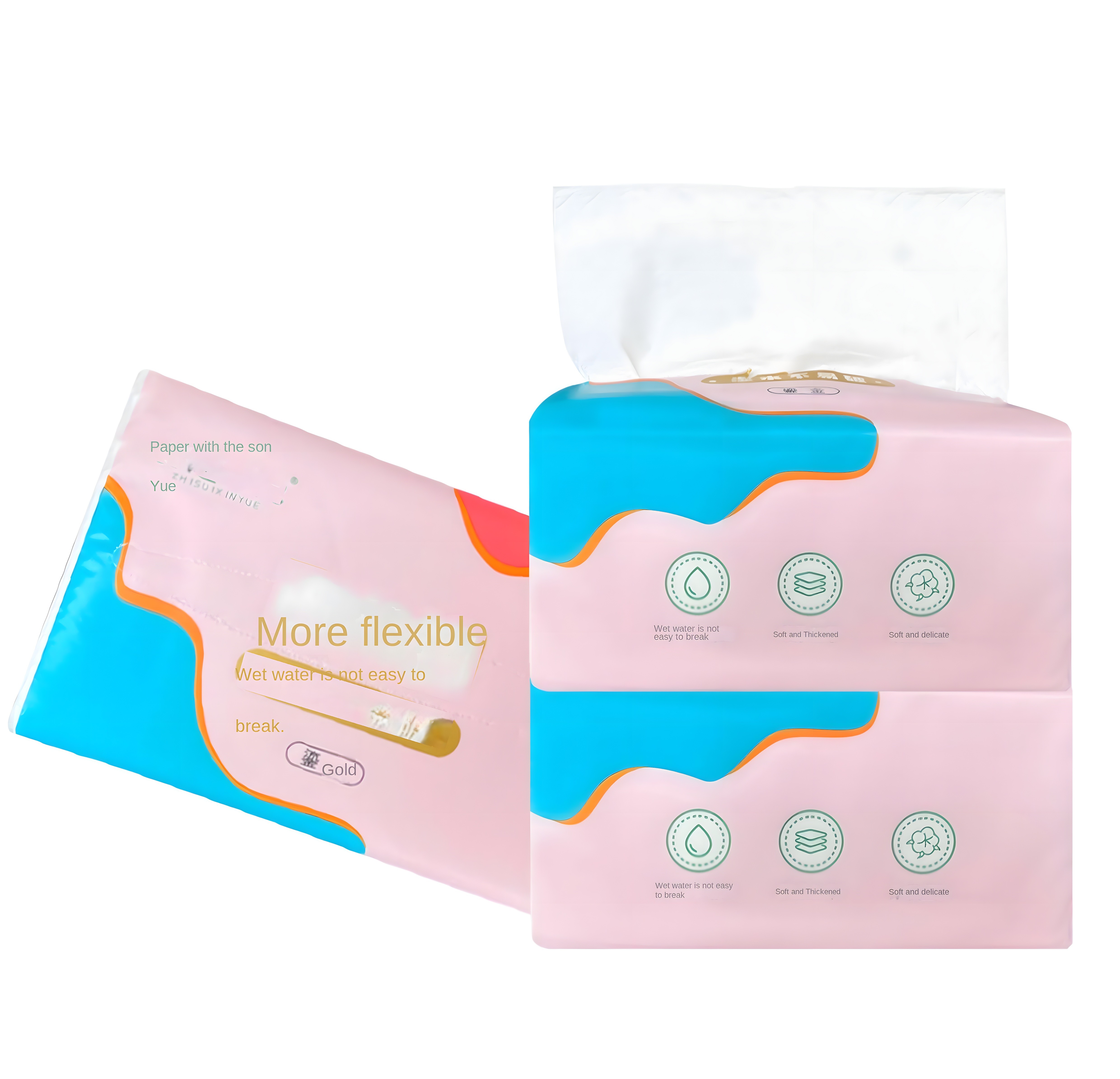 Premium 5-Layer Facial Tissue - Flexible Packaging