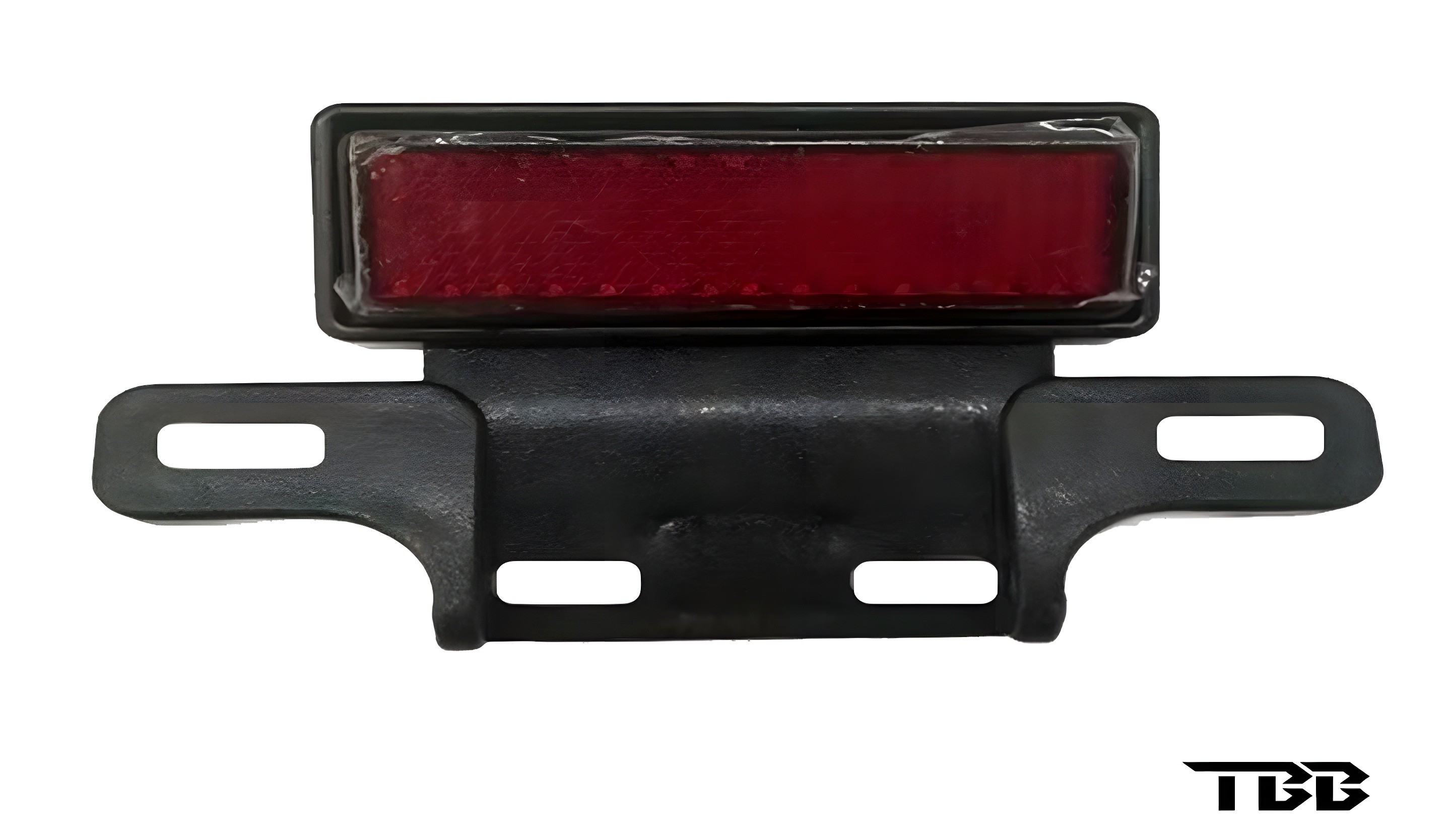 Plastic tailplate bracket with red reflector