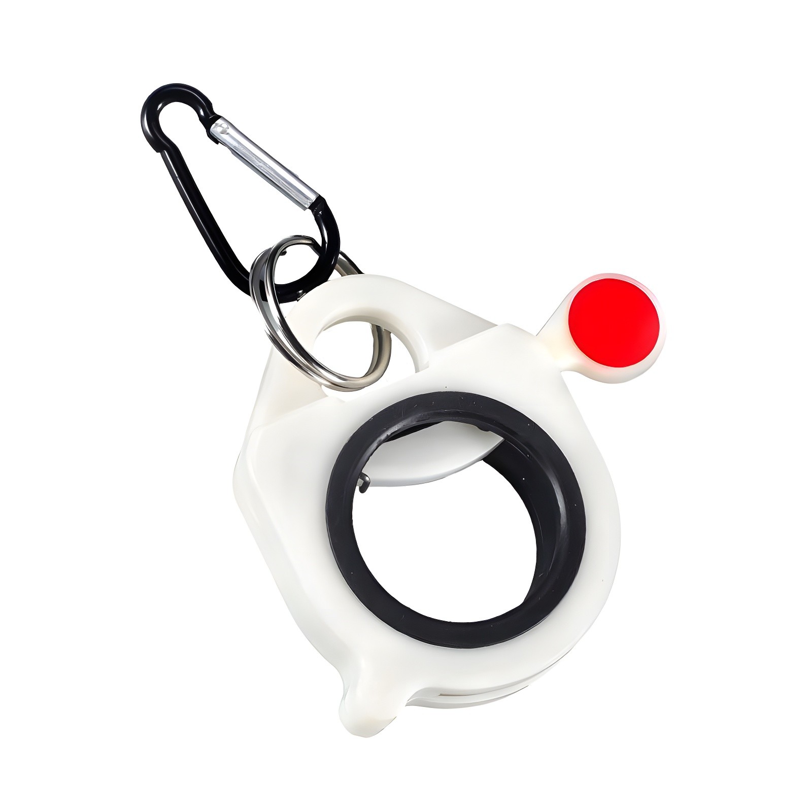 Product hanging via carabiner clip