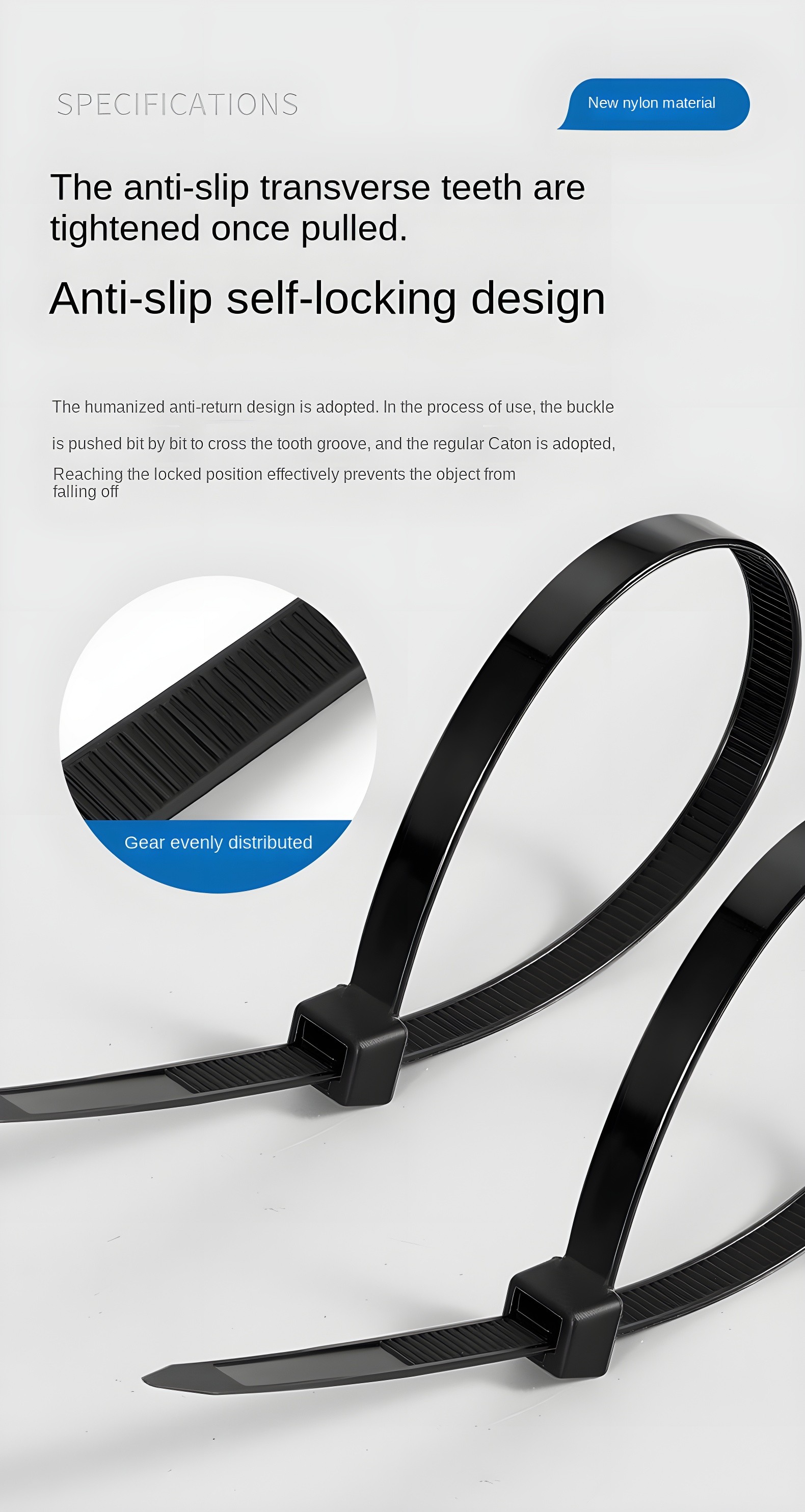 Anti-slip Self-locking Design