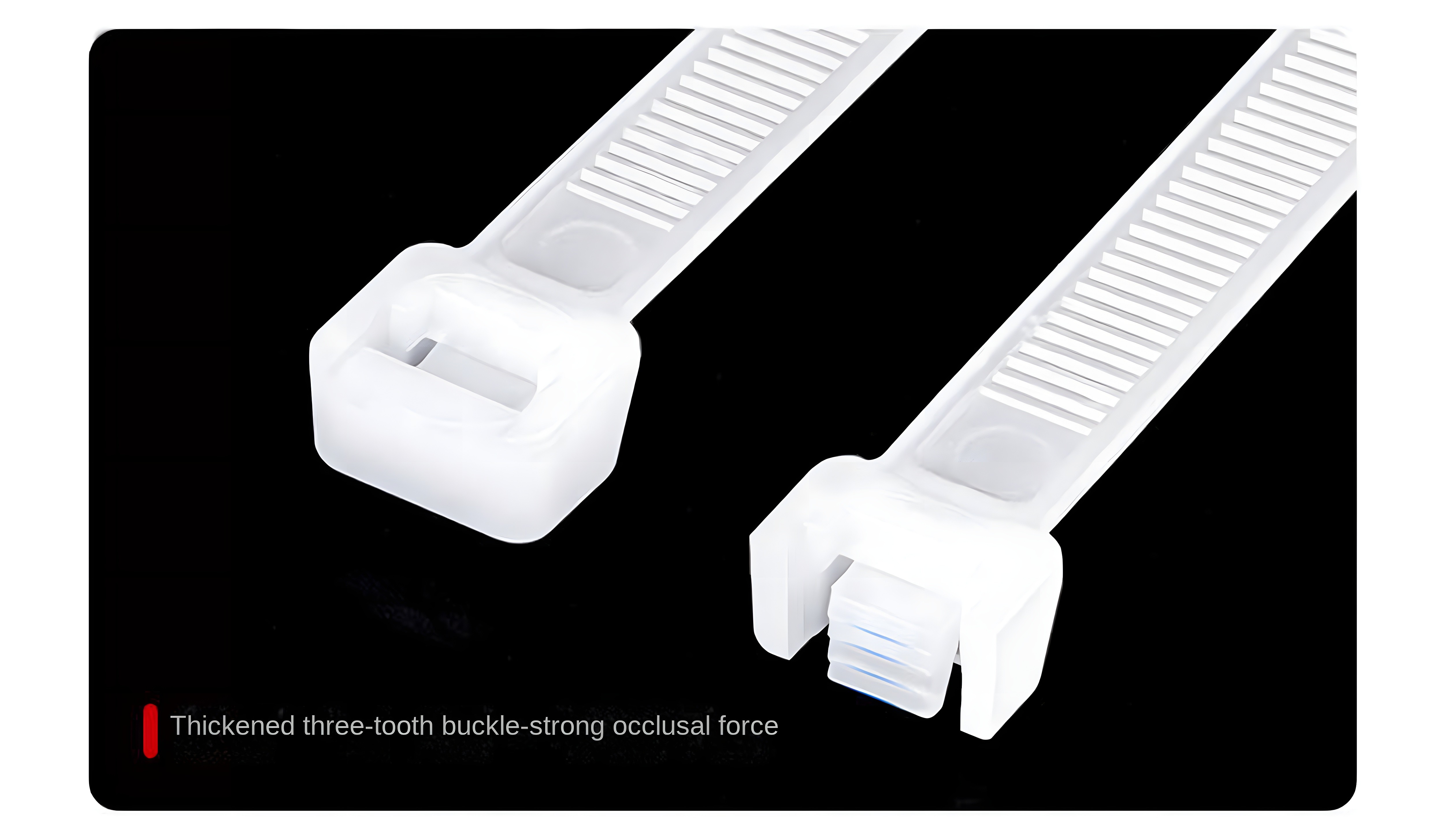 White Cable Tie Buckle