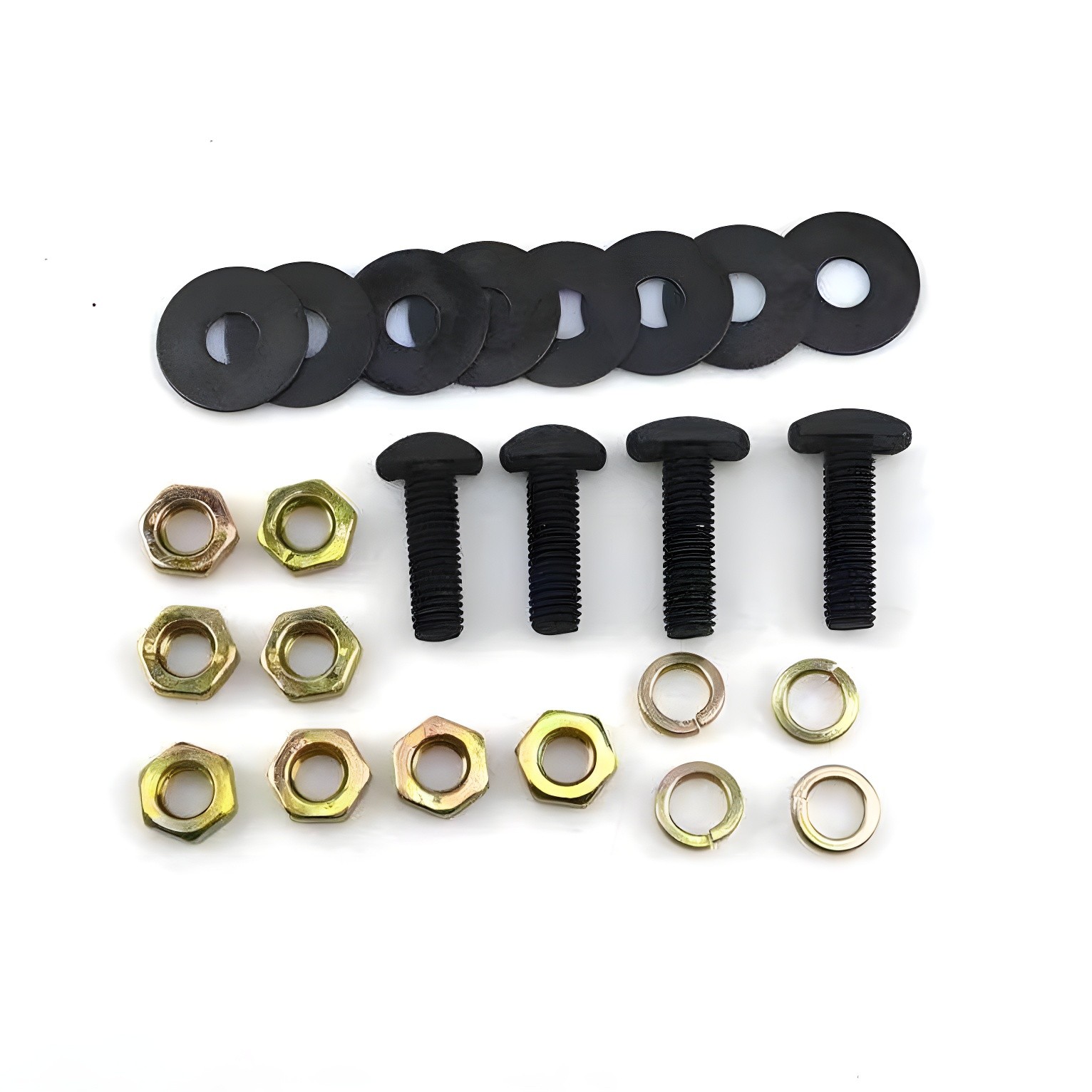 Close-up of Bolt Assembly with Washers and Nuts