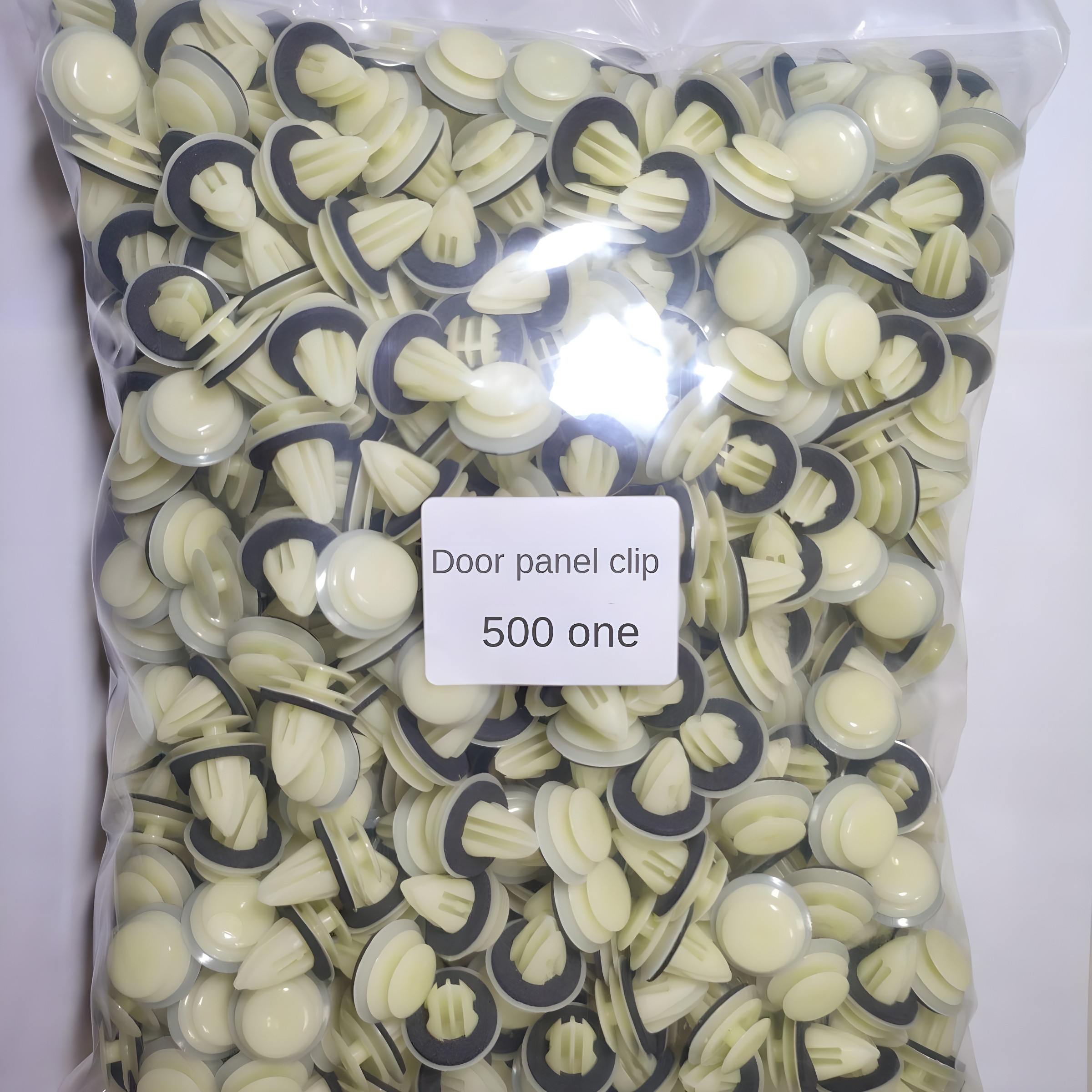 Angled Hook Clip - White Base with Curved Arm