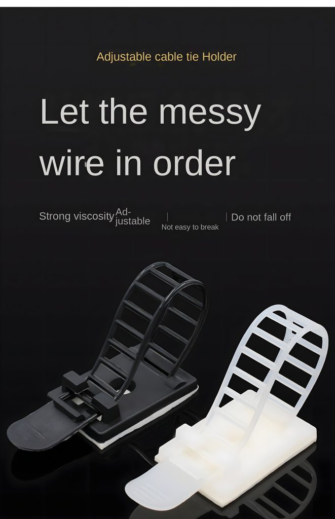 Tame the Tangle: The Ultimate Cable Management Solution with Adjustable Nylon Cable Clips