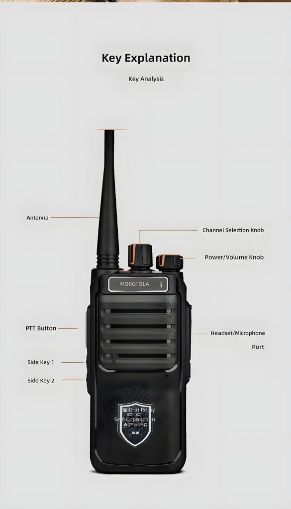 MORQOTOLA Professional UHF/VHF Dual-Band Walkie-Talkie: Engineered for Seamless Communication Where Networks Fail Professional Radio