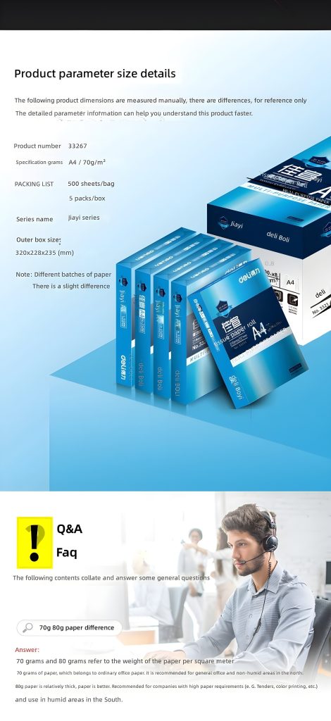 The Power of Precision: Why 70g/m² A4 Copy Paper from Deli Has Become the Global Standard for Professional Document Excellence