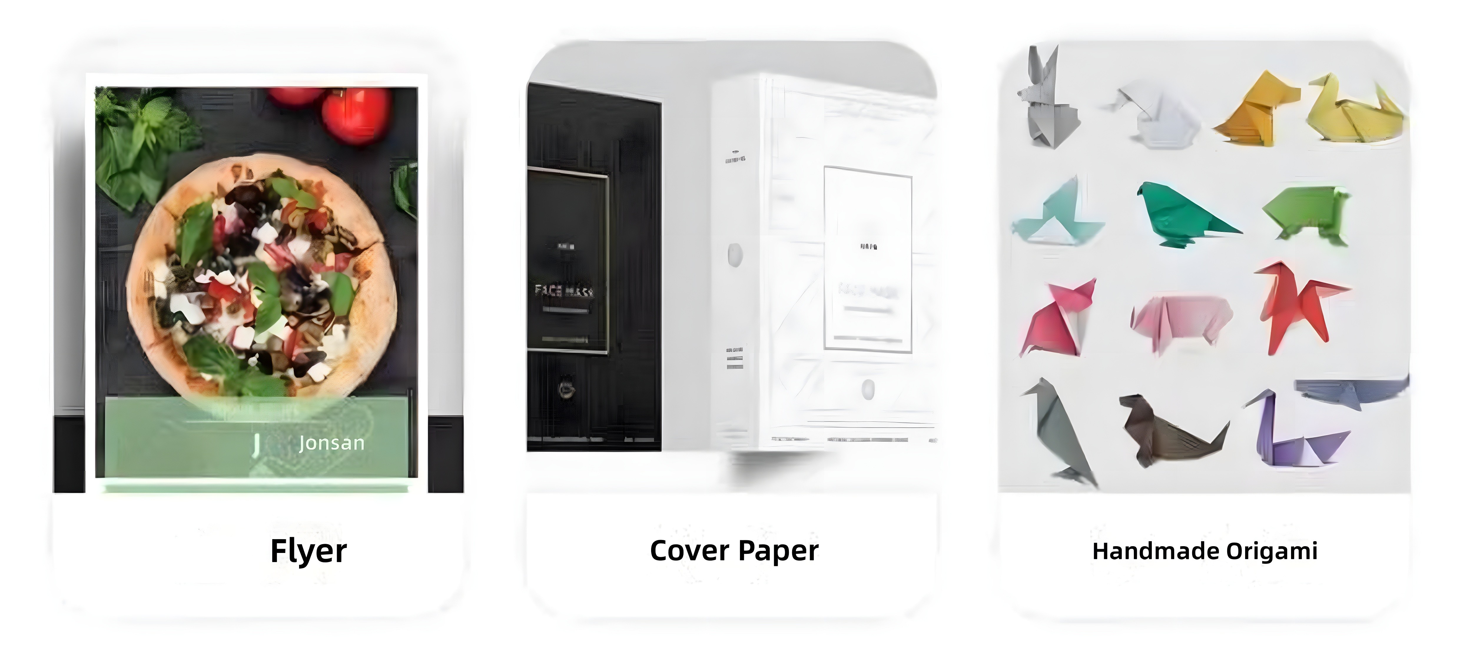 Technical diagram showing paper fiber structure and processing steps