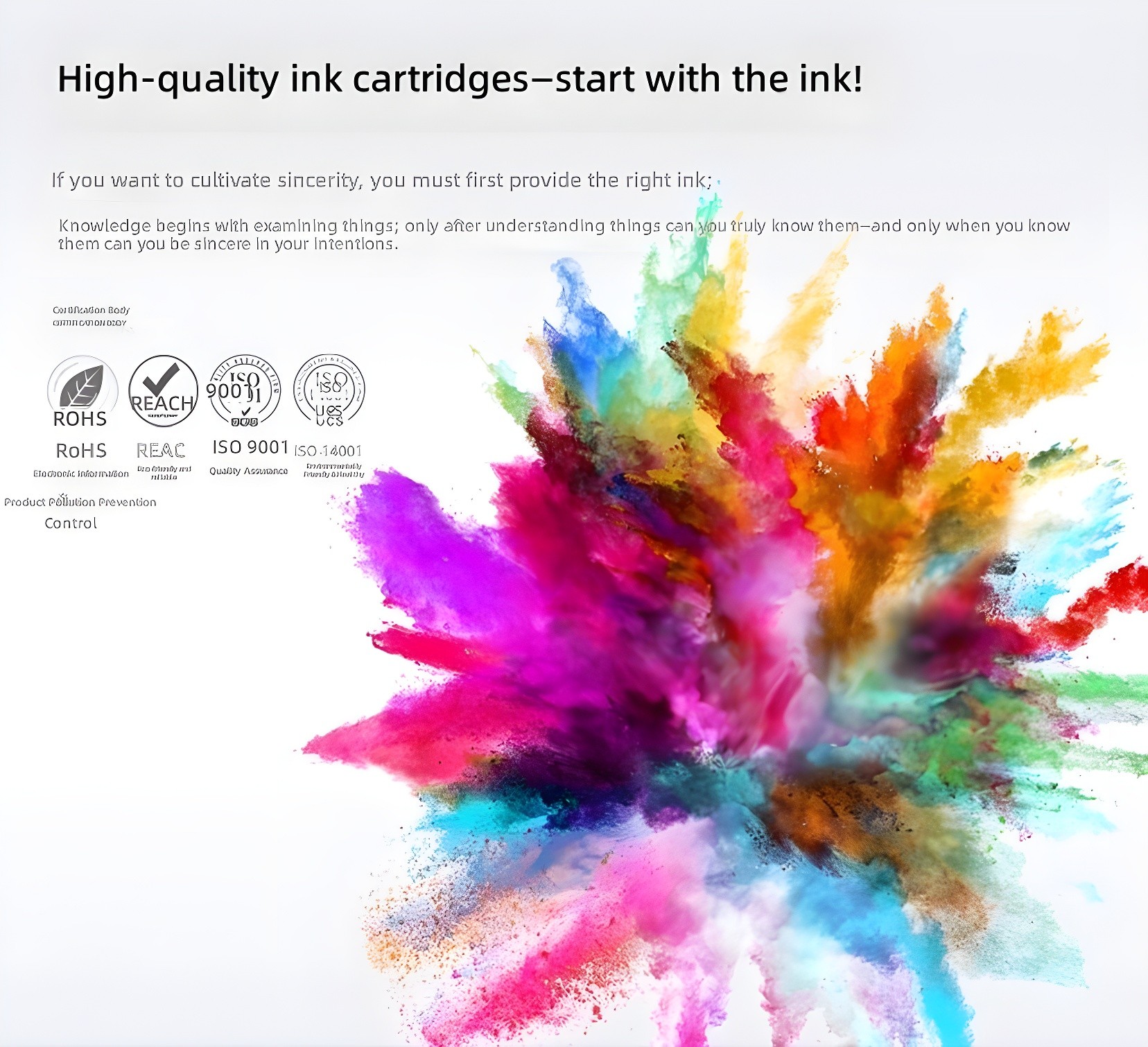 HP 938 Ink Cartridge Close-up Label Details
