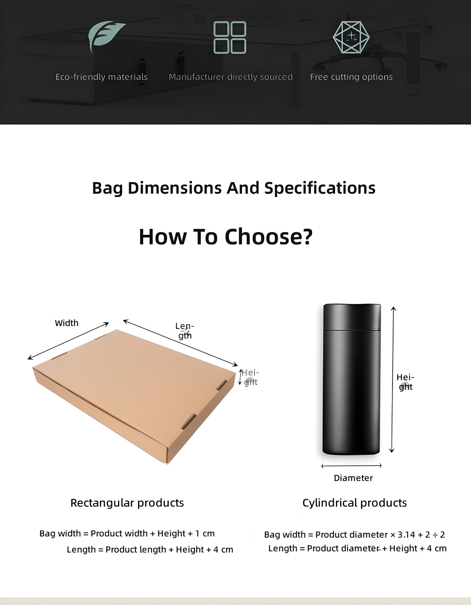 Close-up of PVC film roll and manual handling on black surface