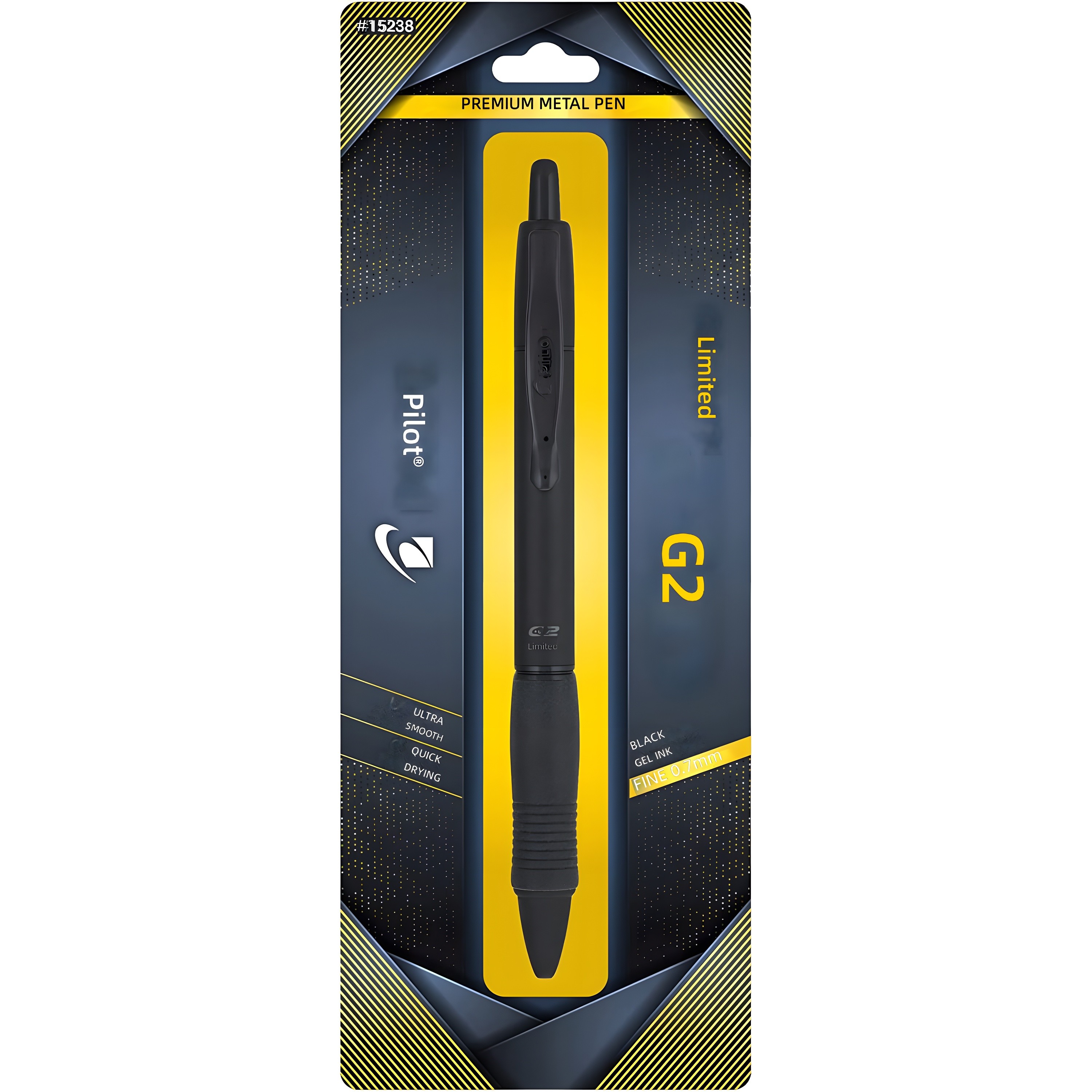 Pilot G2 Limited black pen in packaging #15238 (alternate view)