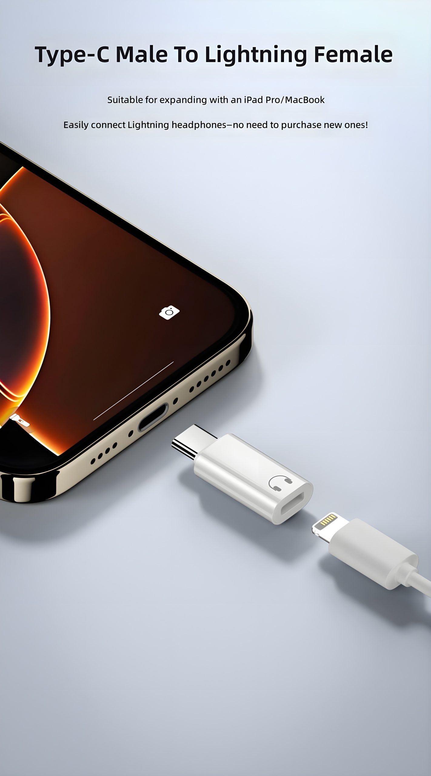 Unlock Hi-Fi Sound Anywhere: The Revolutionary Type-C to Lightning Headphone Adapter by Renchao