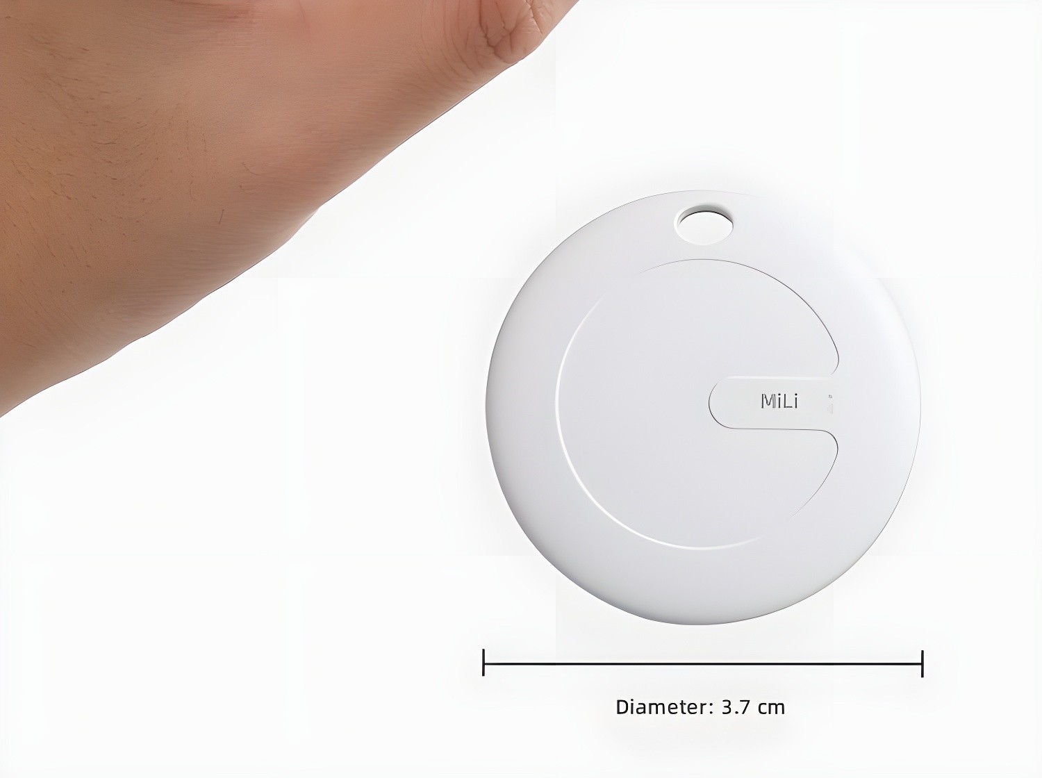 MILI Tracker dimensions: Diameter 3.7 cm